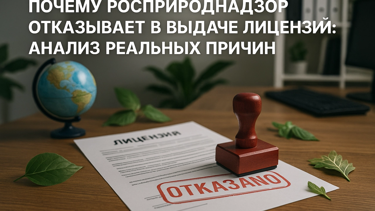 Почему Росприроднадзор отказывает в выдаче лицензий: анализ реальных причин — Статья Почему Росприроднадзор отказывает в выдаче лицензий: анализ реальных причин